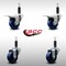 Service Caster 3'' SS Solid Poly Swivel 1'' Expanding Stem Caster Set 2 Total Lock Brakes, 4PK SCC-SSEXTTL20S314-SPUS-2-S-2-1 - alternate 4
